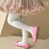 Girls' Pantyhose Children's Leggings Solid Color Vertical Striped Kids Pantyhose