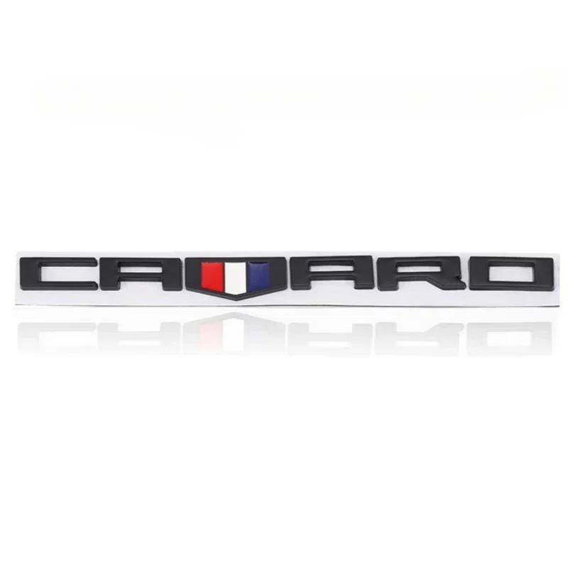 Camaro Logotyp Bil Bakre Emblem Klistermärke för Cavalier Onix Cruze Aveo Silverado Bil Bagagelucka Dekal Dekoration Märke