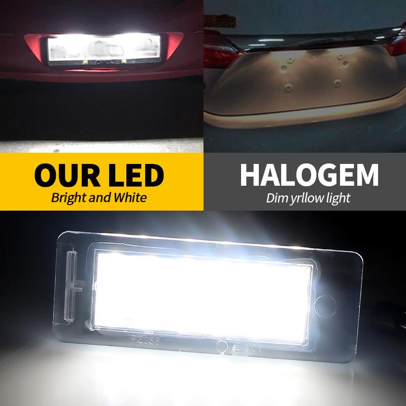 2x LED Licence Number Plate Light for OPEL VAUXHALL MOKKA X Insignia Sports Tourer Cadillac GMC Chevrolet Cruze Camaro Corvette