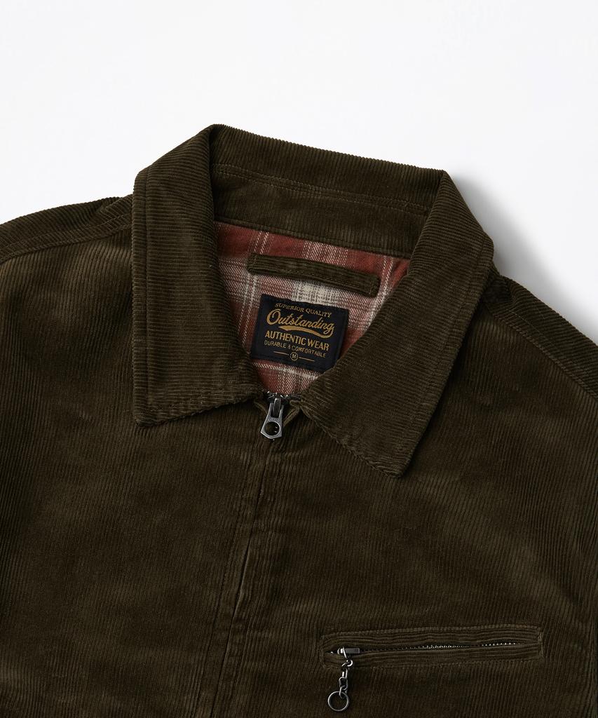 OUTSTANDING Corduroy Drizzler Jacket_Brown