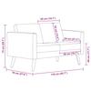 Vidaxl Sofa 2-Osobowa, Materiałowa, Jasnoszara