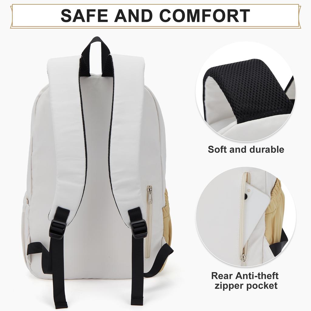 Backpack for Men Women To School, Work, Waterproof Laptop Backpack, Teenage School Backpack College Bag, Basic Classic Bookbag