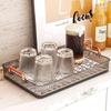 Clear Tableware Storage Tray Double-layer Serving Plate Decorative Drain Tea Tray  Kitchen
