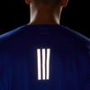 Adidas Color Block Logo Print Crew Neck Long Sleeve T-Shirt Men Tops Bright-Blue HR6600