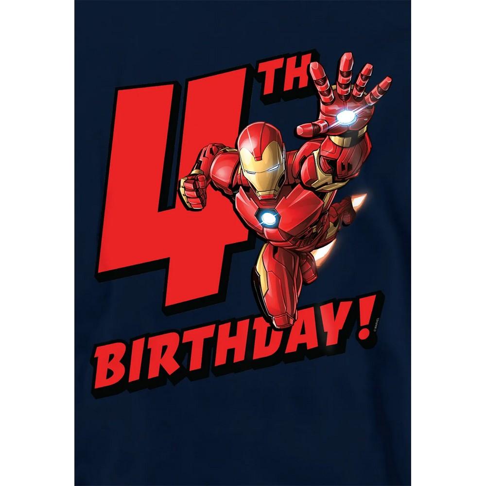 Marvel Childrens/Kids Iron Man 4th Birthday Hoodie