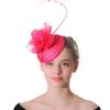 Mesh Shape Linen Women'S Hat New Top Hat Bridal Top Hat Wedding Banquet Linen Yarn