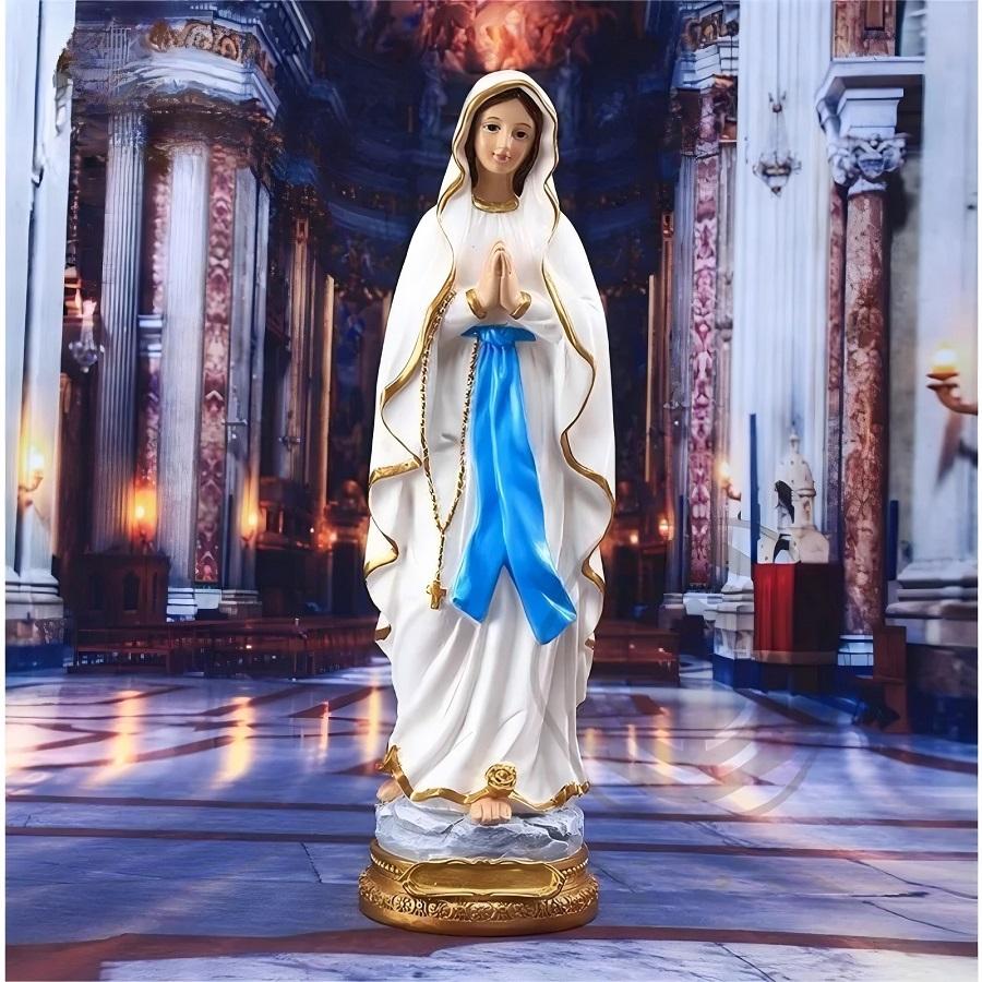 Jungfrau Maria Harzstatue Religion Jesus Religiöse Statue Souvenir Innendekoration Geschenk