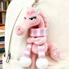 Black Horse Keychain Plush Toy Backpack Pendant Decoration 2026 Year Of The Horse Plush Toy New Year Gifts For Boys And Girls