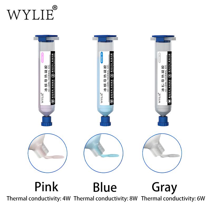 WYLIE Thermal Gel Pad High Performance Non Curing Thermal Conductive Pad Fast Heat Dissipation for Phone CPU Chip Cooling Repair