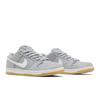 Nike Dunk Low Pro ISO SB 'Wolf Grey Gum' (Unisex) Wolf Grey / White / Wolf Grey / Gum Light Brown / Pure Platinum / Safety Orange Skateboard Shoes