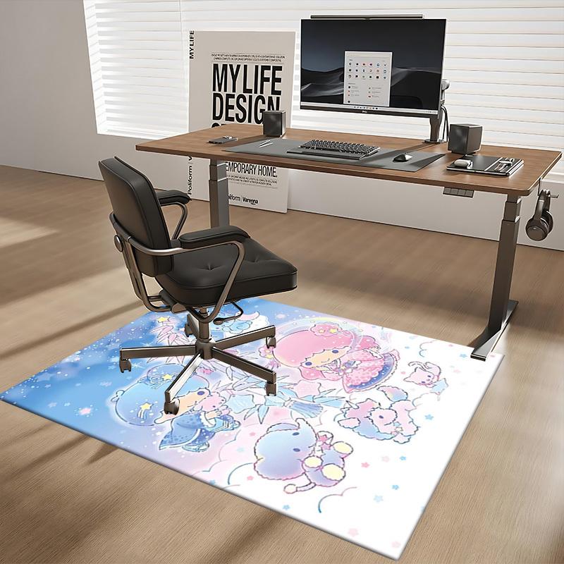 Anime Cartoon Design Chair Mat - Festival Gift for Office, Home Decor, Living Room, Bedroom, Game Room & Dormitory Carpet (Seasonal Universal).E053
