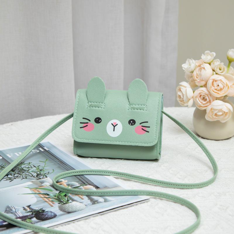 Mini Cartoon Rabbit Coin Purse Crossbody Bag for Children - 2025 Cute & Fashionable Design for Little Girls