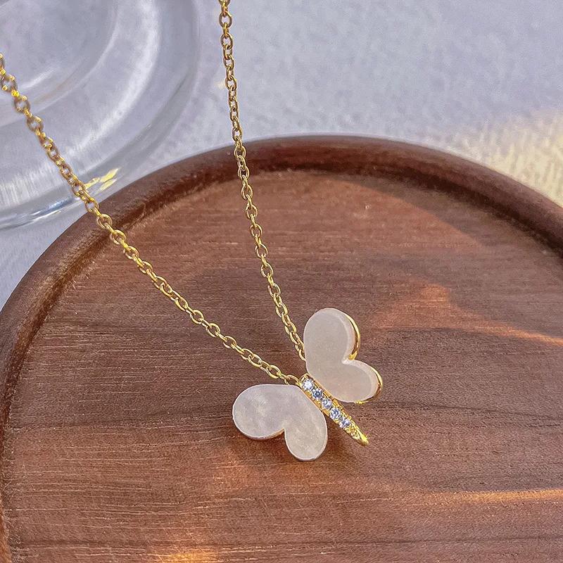 1 Pcs Luxury Cool Wind Starfish Series Gold Plated Copper Pendant With Stainless Steel Chain Combination Necklace