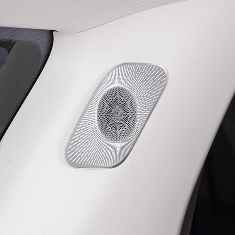 For Kia Carnival Sedona KA4    2024 Steel Car Rear Trunk Speaker Horn Cover Frame Decoration Trim Inner Accessories