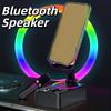 Foldable Phone Holder Stand 4-in-1 Phone Holder with Microphone  Live Streaming