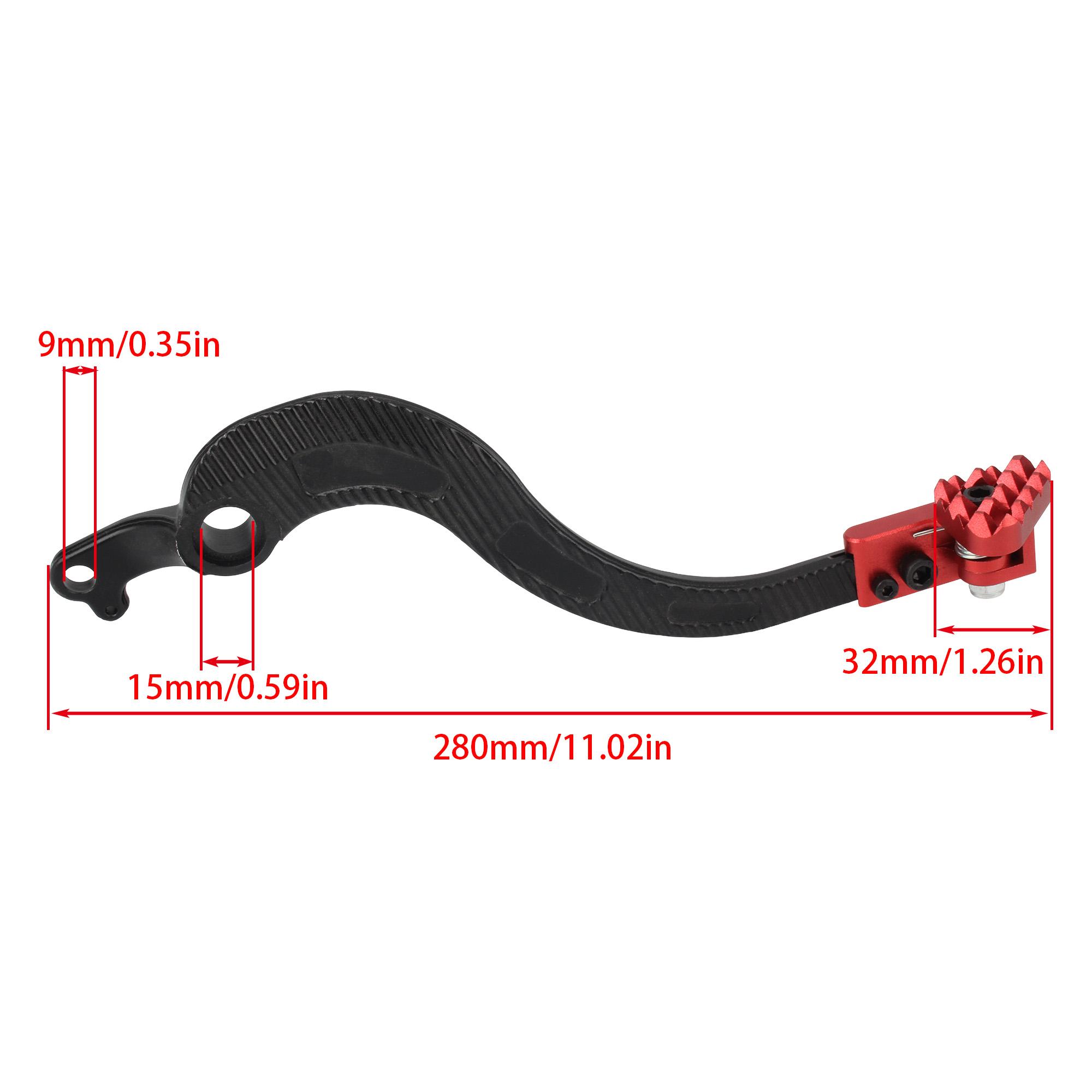 

CRF450X Motocross Rear Brake Pedal Lever CNC Aluminum For Honda CRF250X CRF 250X 450X 2005-2017 Dirt Pit Bike Parts Enduro красный