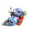 Cute Bunny Statue Resin Miniatures Figurine Garden Decor Animal Sculpture  Outdoor