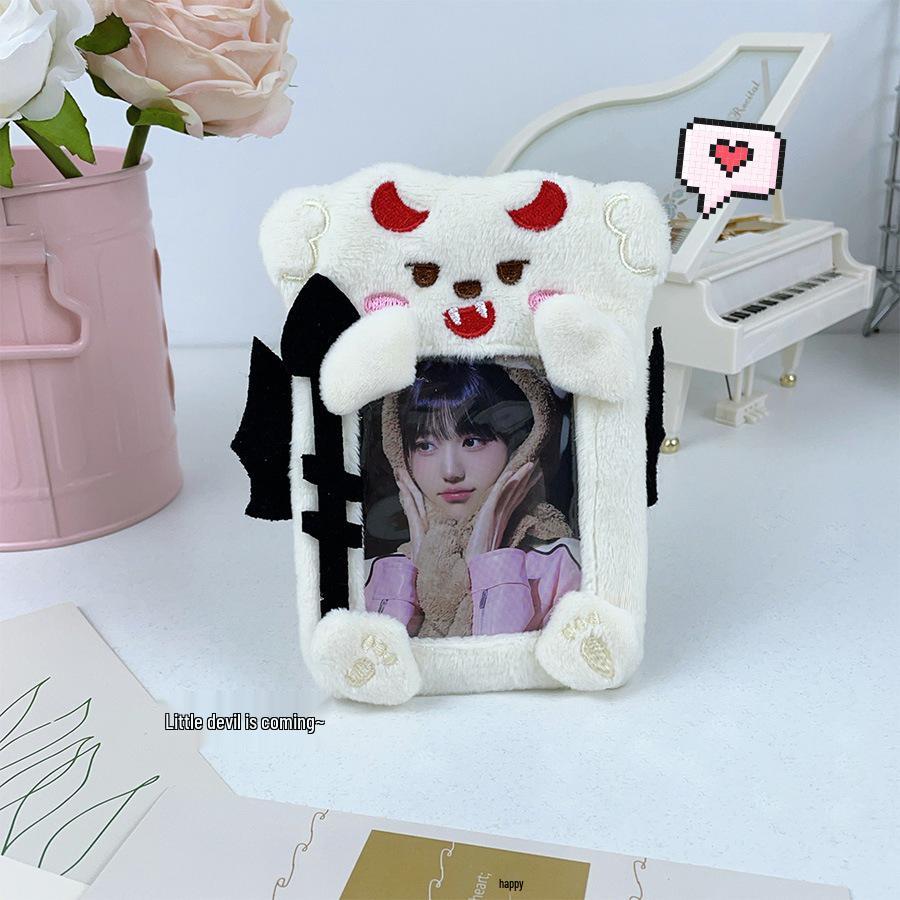 Cartoon Animal Keychain: 3-Inch Transparent Card Holder & Storage Sleeve