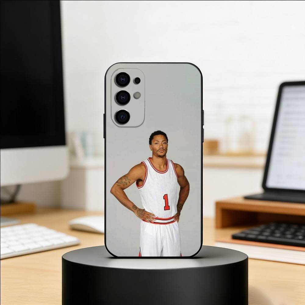 Derrick MVP Basketball Player Phone Case Black Silicone Soft For Samsung S25,S24,S21,S22,S23,S30,Ultra,S20,Plus,Fe,Lite