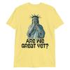 Are We Great Yet Anti Trump Politics Humor Statue Of Liberty Tshirt