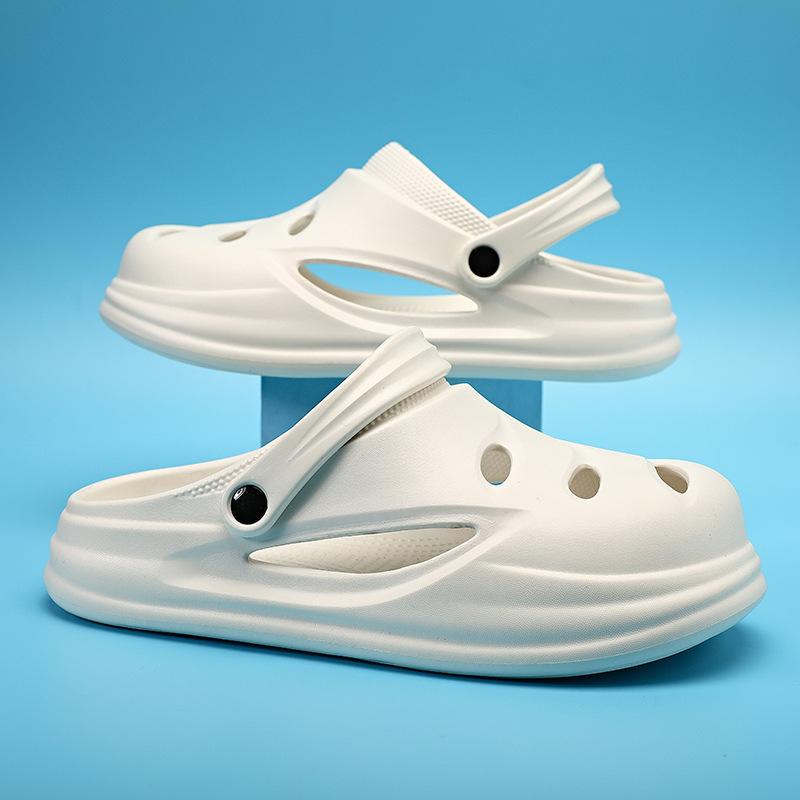 Hole Shoes Men'S Spring Wear, Step On Shit Feeling Super Soft Home Bag Head Slippers Non-Slip And Wear-Resistant Hot Air Beach Sandals