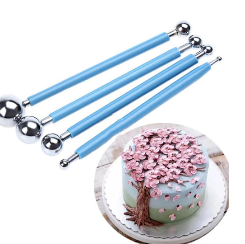 Set 8 Strumenti Decorazione Torte - Doppia Testa Per Fondente E