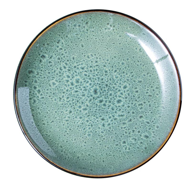 Nordic Style Reactive Glaze Ceramic Shallow Serving Bowl Set