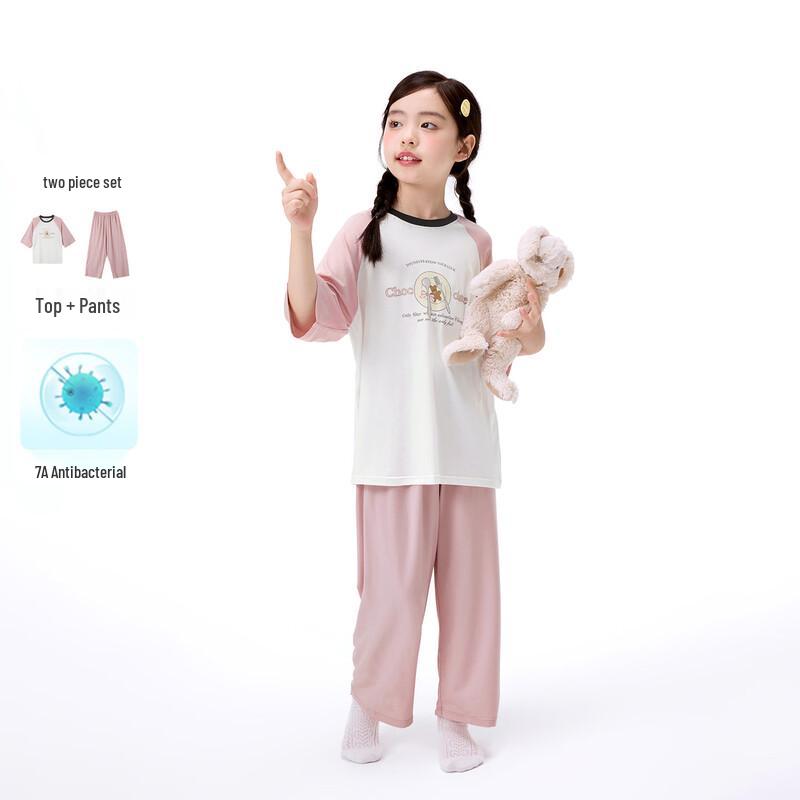 Girls  7A Antibacterial Summer Pajama Set 140
