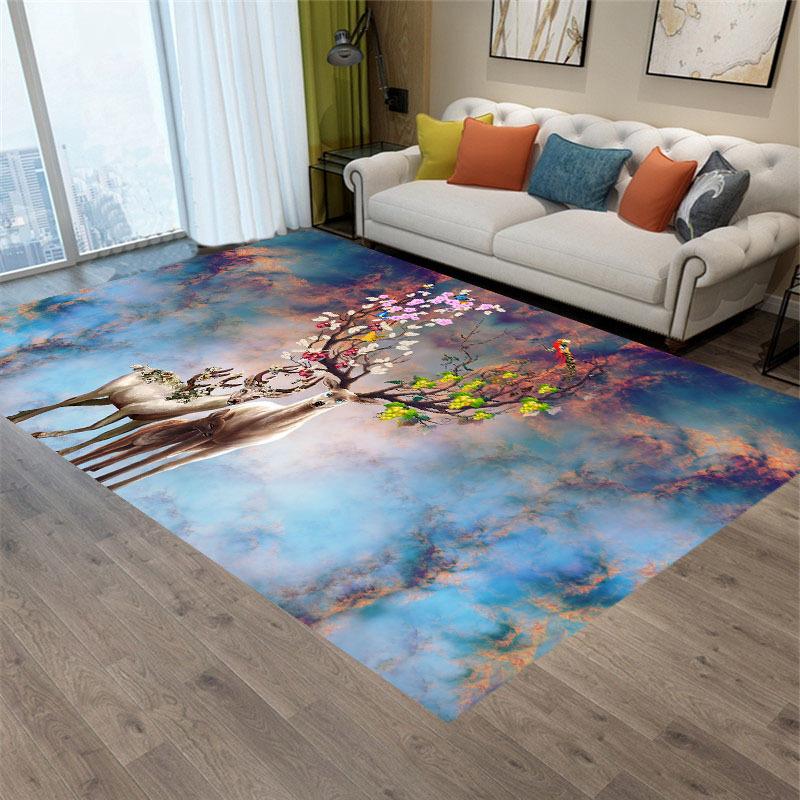 3D Pebble Living Room Carpet Sofa Coffee Table Floor Mat Bedroom Bedside Carpet Entrance Mat