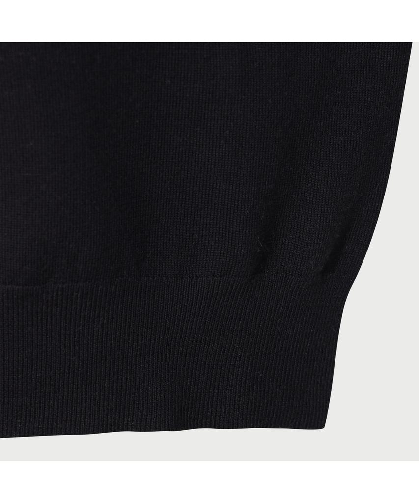 IROWOMEN Hayfa Merino Half Knit Top - Black