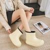 Trend low tube fashion women's boots comfortable waterproof non-slip lightweight soft wear-resistant thick-soled rain shoes women
