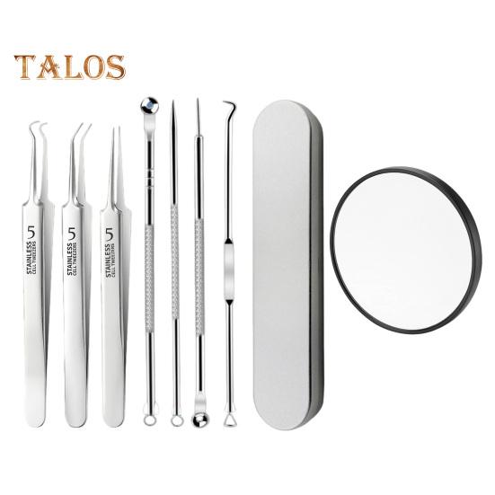 

Набор инструментов для удаления черных точек, набор игл для удаления прыщей, экстрактор черных точек из нержавеющей стали с 15-кратным увеличительным стеклом, простой в использовании и очищающий кожу 8pcs