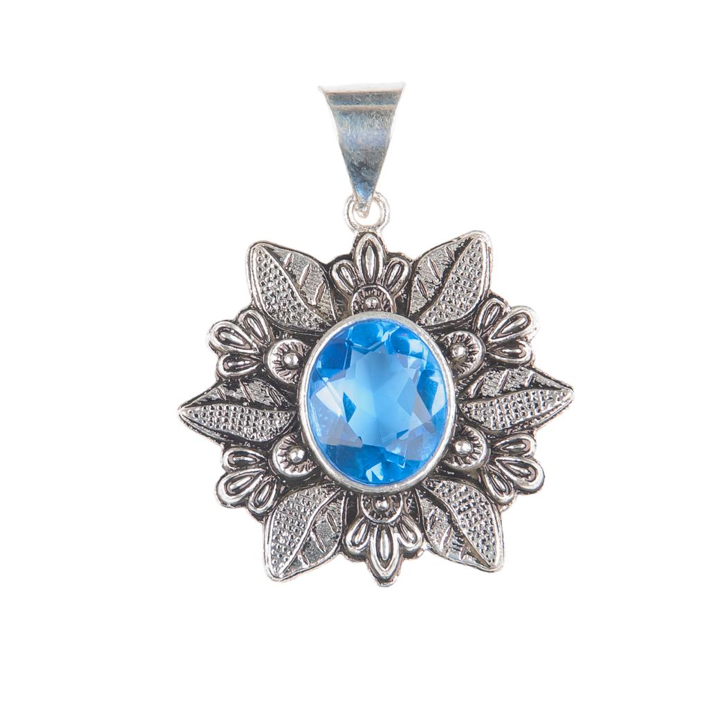Rare Tanzanite Gemstone 925 Sterling Silver Jewelry Handmade Boho Pendant 1.59" CP-14-2