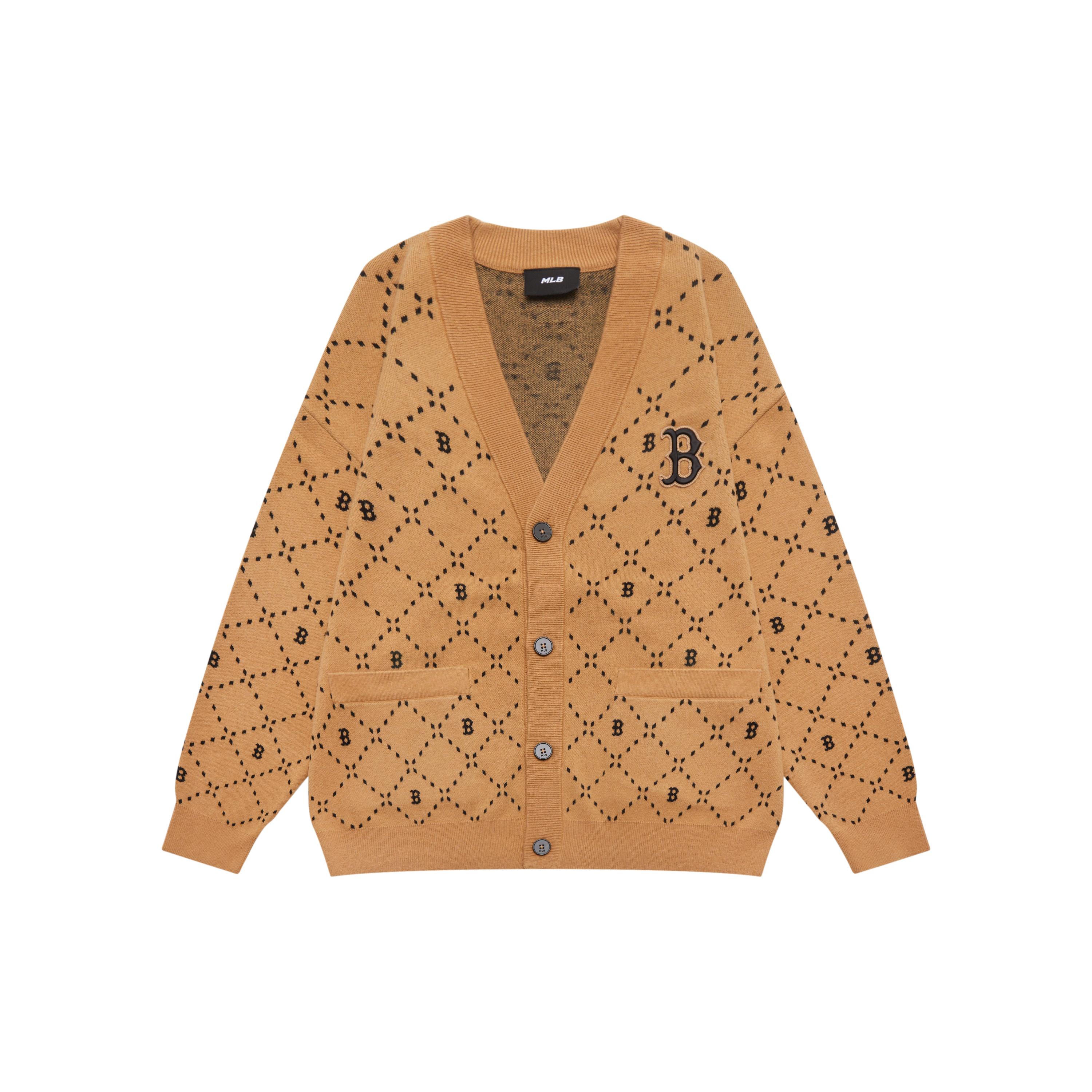 

New MLB Knitwear Unisex Light Camel 3AKCM0134-43CAL L