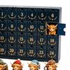 Regalo Ricordo Festivo Unico Calendario dell'Avvento 24 Giorni di Magia Mucca Scozzese Mini Collezioni di Ornamenti Stile Retrò Figure Fattoria Vacanze