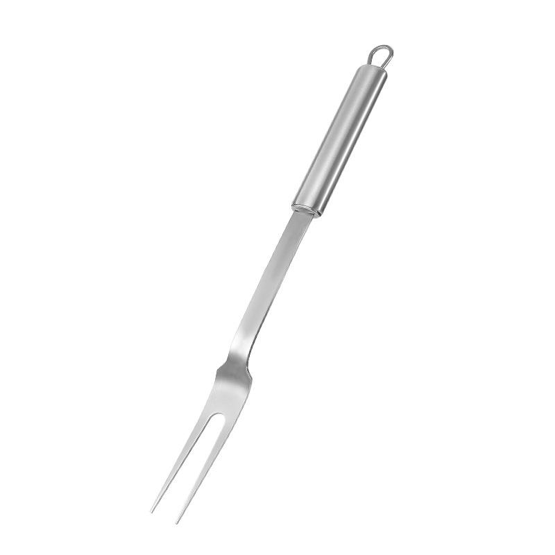 Stainless Steel BBQ Carving Fork for Outdoor Grilling and Roasting