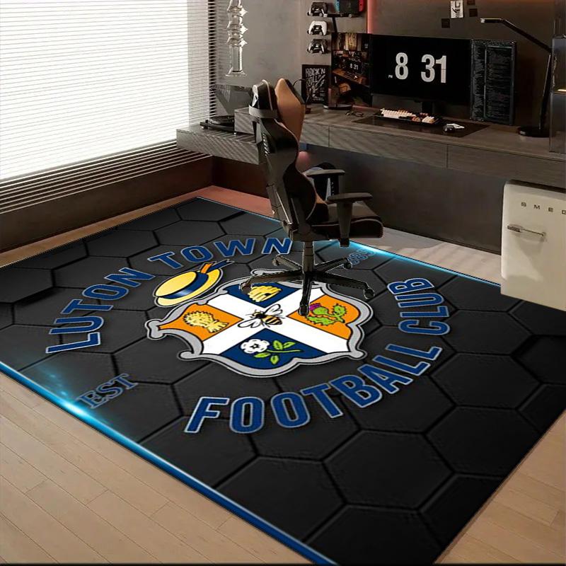 Town Football Club Printed Office Carpet Chair Cushion Entryway Rug, Rugs for Living Room, Bedroom Christmas gifts
