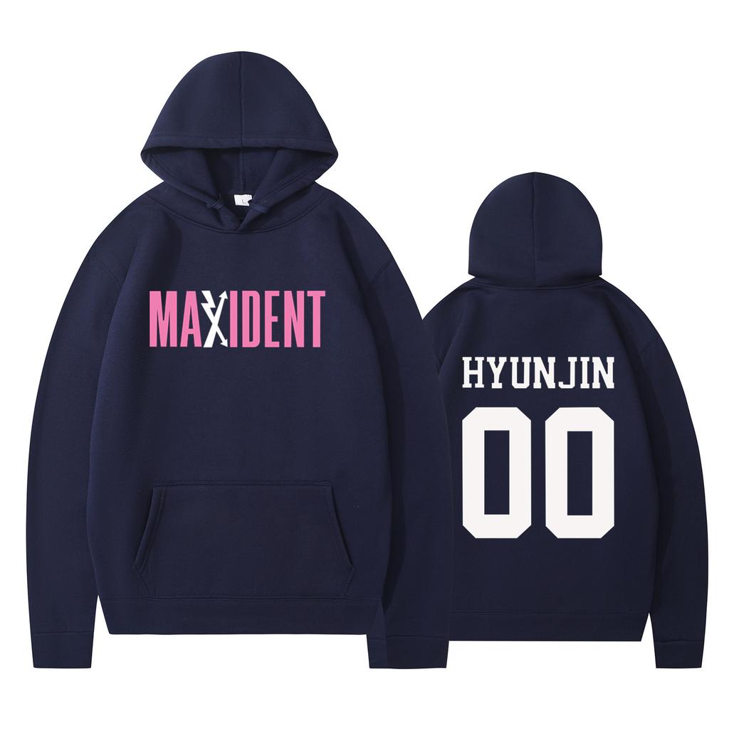 Vintage Grafický Potisk Stray Kids Mikina Dámská Pánská Ležérní Hip Hop Streetwear Dlouhý Rukáv Fleecová Mikina Unisex
