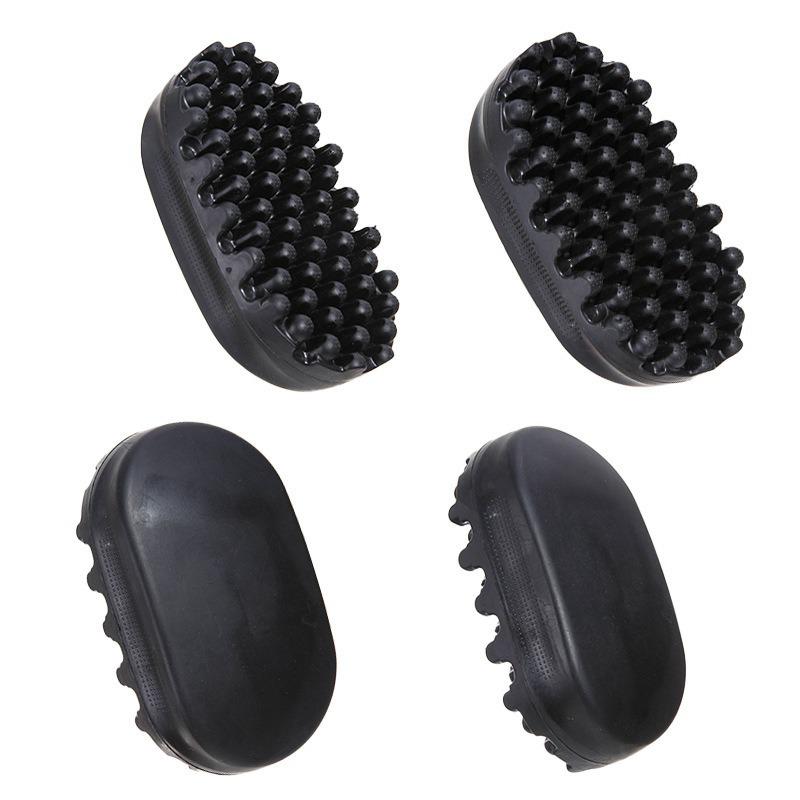 Pettine portatile in silicone nero per ricci e dreadlocks per acconciature raccolte