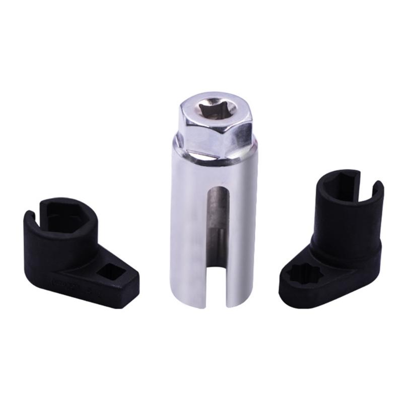 3pcs Automotive Oxygen Socket Set Oxygen Socket Wrench Removal Installation Tool 7/8  22mm Socket 1