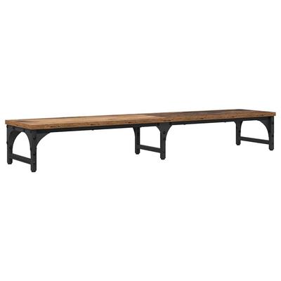 Monitor Stand Vintage Wood Look 105 X 23 X 15.5 Cm Engineered Wood