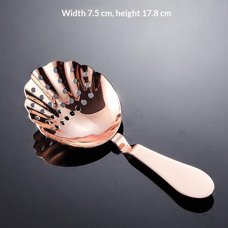 Julep Bar Strainer 304 Stainless Steel Cocktail Strainer Spoon Bar Sprung Cocktail Shaker Fast Drain Julep Strainer Bar Tools