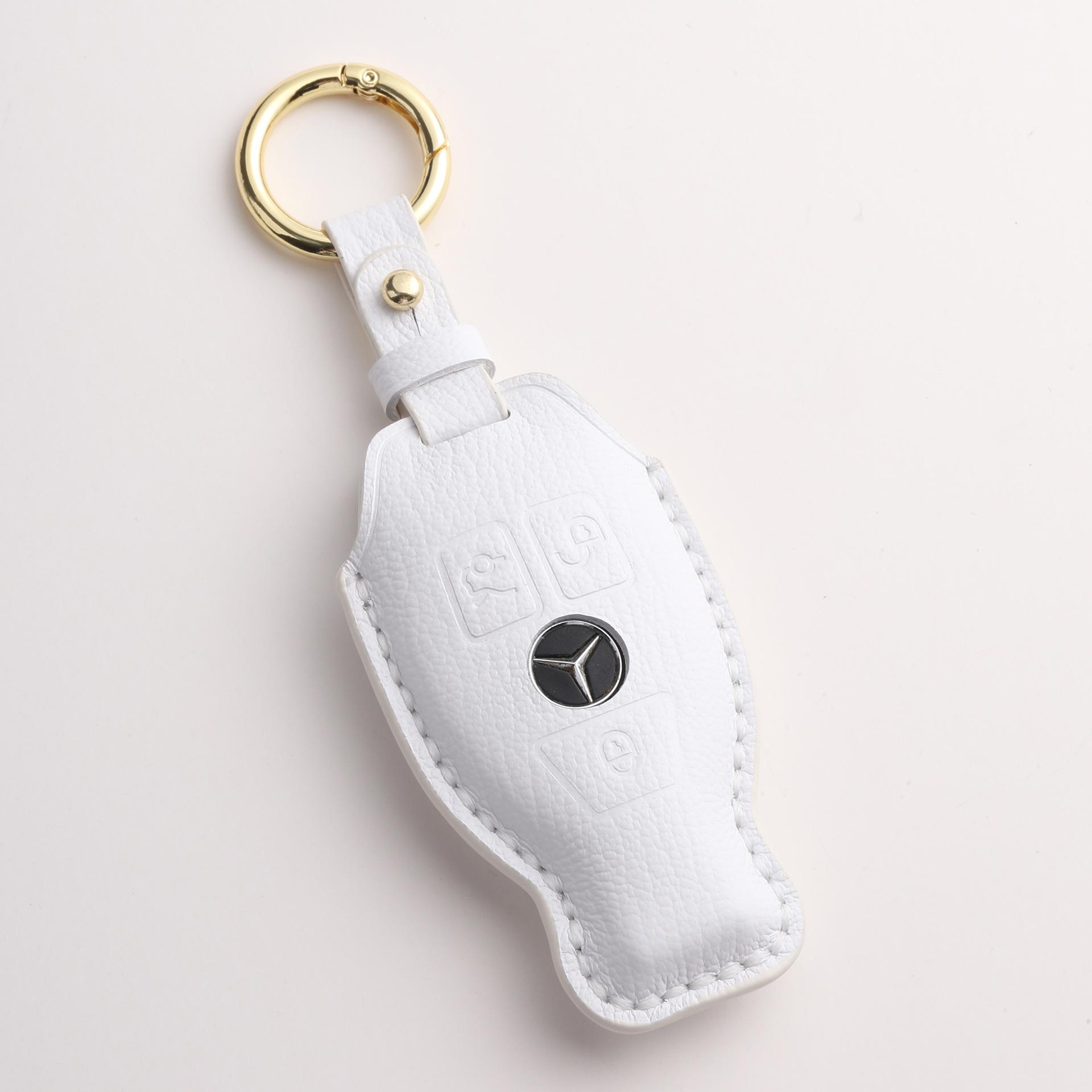 

Индивидуализированный чехол для ключа старого C-класса Mercedes-Benz, защитный чехол E-класса GLC/GLA/GLE/GLS, высококачественный белый