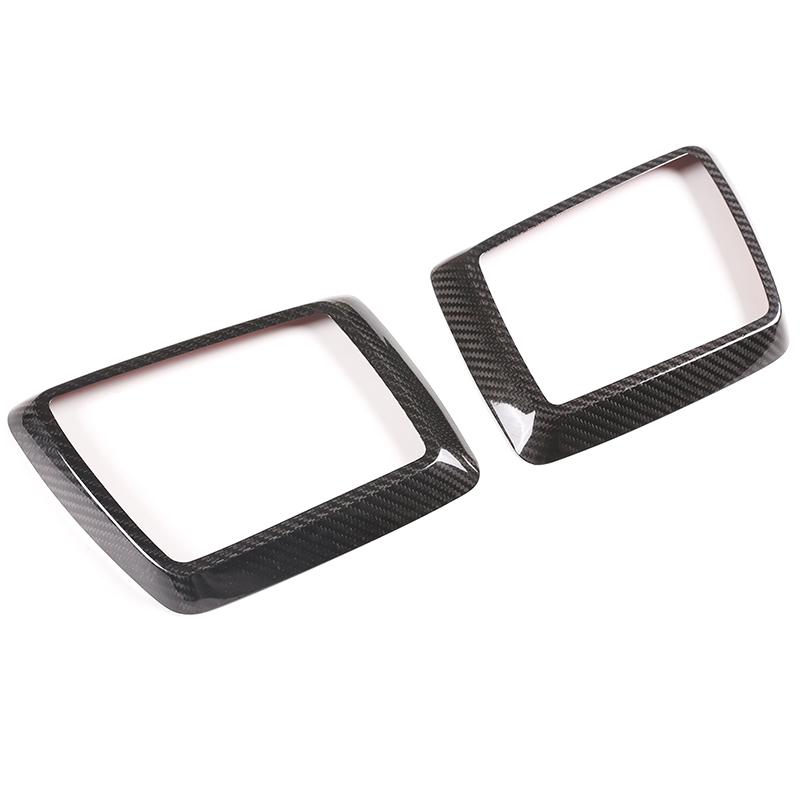 For Mercedes-Benz G-Class W463 2019-2025 Real Carbon Fiber Car Hood Turn Signal Base Decorative Frame Sticker Car Accessories