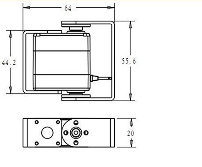 17kg Biaxial Servo for Educational and Entertainment Robots, Smart Robot Servo (270°)