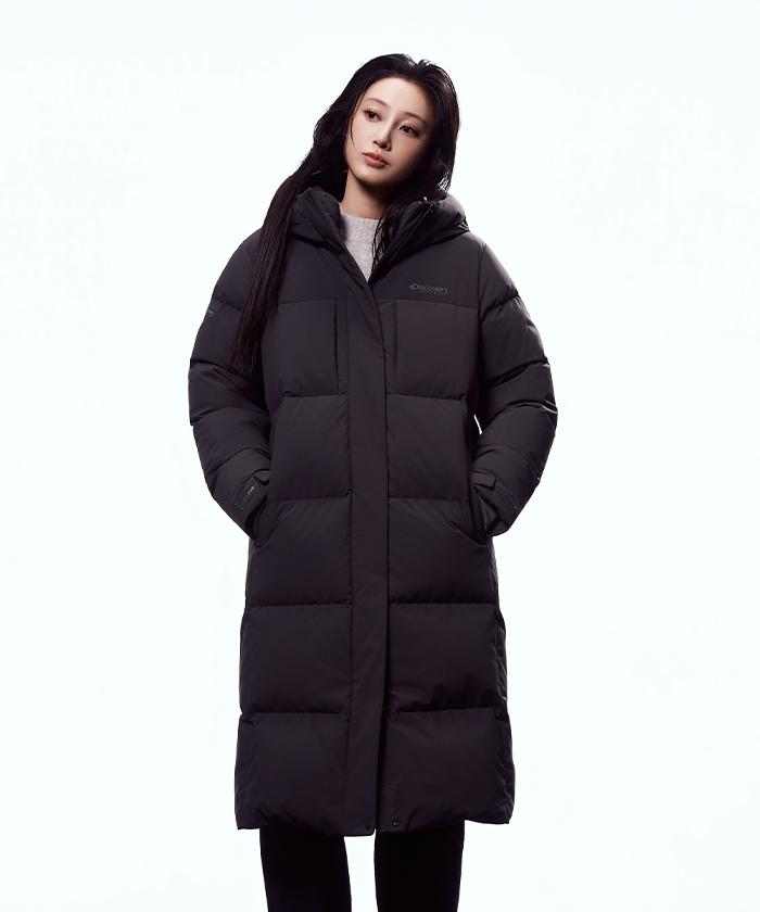 Discovery Expedition Women'S Leicester G Goose Down Long Padded Jacket (D.Grey)