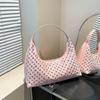 Fashion Style Rivet Bag For Women Summer Large Capacity Pu Material Daily Use