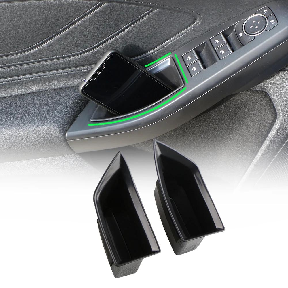 Autotür-Aufbewahrungsbox für Ford Focus 4 Mk4 2019 2020 2026 2026 2 Stück Vordertür Hintertür Türverkleidung Armlehnenbox Hülle Zubehör