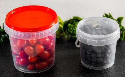 Plastic Bucket With Lid 600ml 1Pc.