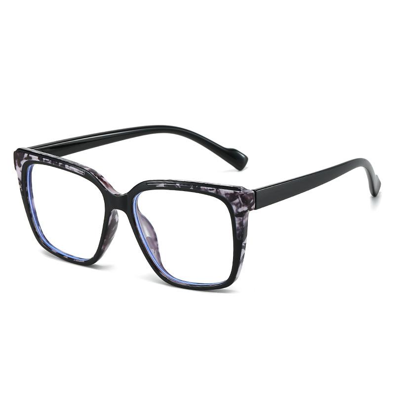 Glasses Frame Light Large Frame Plain Anti-Blue Glasses Decorative Flat Glasses